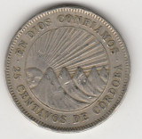 Moneda 25 centavos 1954 - Nicaragua