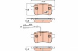 TRW GDB1905 COTEC set placute frana,frana disc