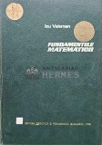 Fundamentele matematicii - 1968 - Izu Valsman (AG10), Didactica si Pedagogica
