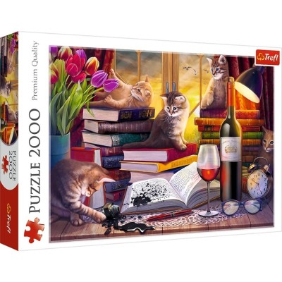 PUZZLE TREFL 2000 NOAPTEA PISICILOR foto