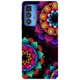 Husa compatibila cu Motorola G51 model Floral Mandala, Silicon, TPU, Viceversa, Transparent, Carcasa