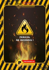 Afise de pericol incendiu si explozie foto