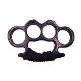 Box Metalic Autoaparare IdeallStore&reg; Rozeta Neagra cu Snur Paracord, 1 cm