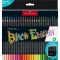 Creioane colorate triunghiulare black edition Faber-Castell 50 culori/set