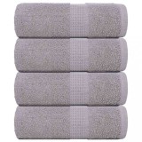 VidaXL Prosoape de săpun 4 buc Gri 30x30 cm 360 g/m&sup2; 100% bumbac