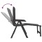 Sezlong, antracit, plastic - 7
