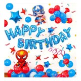 Cumpara ieftin Set aranjament baloane Happy Birthday Spiderman si Captain America