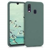 Husa pentru Samsung Galaxy A40, Silicon, Verde, 48547.166, Carcasa