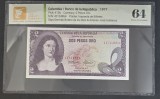 2 Pesos Oro Colombia 1977