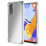 Husa pentru Xiaomi Redmi Note 11 Pro 4G / Note 11 Pro 5G / Note 12 Pro 4G, Techsuit Shockproof Clear Silicone, Clear