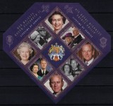 Cumpara ieftin Timbre Gibraltar 2011 Regina Elisabeta &amp; Printul Filip, Colita MNH, Cota Michel 10&euro;