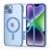Husa Tech-Protect Magshine MagSafe pentru Apple iPhone 14 Albastru deschis, Transparent, Silicon, Carcasa