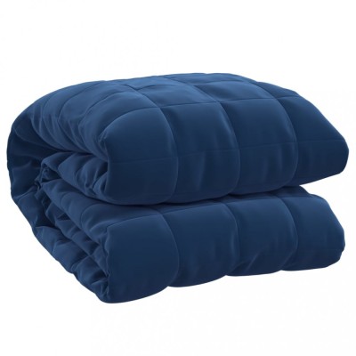 Patura grea, albastru, 152x203 cm, 11 kg, textil foto