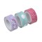 Set Benzi Adezive Washi Tape, Model Curcubeu-Nori-Confetti, Multicolor, 5m x 1.5cm, 3 Buca?i