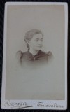 Fotografie tip CDV, Femeie, Olga Sturdza, perioada interbelica