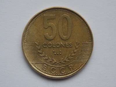50 COLONES 1997 COSTA RICA foto