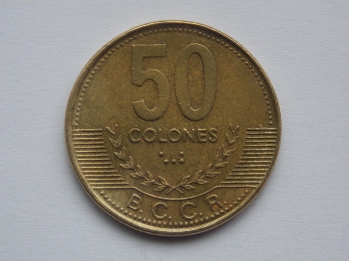 50 COLONES 1997 COSTA RICA