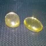 Pereche de citrine naturale taiate caboson ideale ptr cercei !!