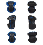 Set pentru copii din material sintetic, cu protectii pentru coate, genunchi si incheieturi