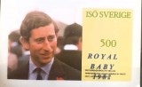 Cumpara ieftin Iso Sverige printul Charles bloc nedantelat. Supratipar Royal baby 1982,Mnh