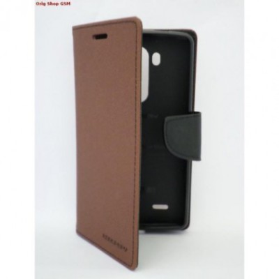 Husa Mercury Fancy Diary LG D855 G3 Brown / Negru Blister foto