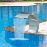 F&acirc;nt&acirc;nă cascadă grădină și piscină, oțel inoxidabil, 45 x 30 x 60 cm, vidaXL