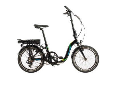 Bicicleta Electrica Pliabila Devron 20122 - 20 Inch, S, Negru/Albastru Ultimate FactoryBikes foto