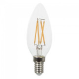 Bec Led Lum&acirc;nare Filament Cip Samsung 4W E14 Sticla Clara 2700K Cod 272 060721-22, General