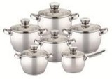 Set de oale bombate din inox Bohmann, 12 piese