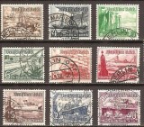 B1123 - Germania Reich 1937 - vapoare 9v.stampilat,serie completa