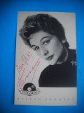 HOPCT 1586 EVELYN KUNNEKE -GERMANIA -ACTORI/ARTISTI-AUTOGRAF-CIRCULATA