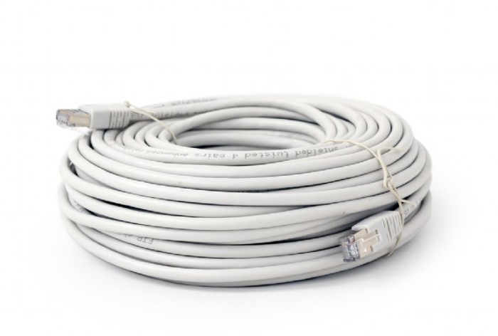 PATCH CORD FTP GEMBIRD Cat6, cupru-aluminiu, 30 m, gri, AWG26, ecranat &amp;quot;PP6-30M&amp;quot; (timbru verde 0.8 lei)