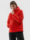 Geacă din puf cu umplutură sintetică pentru femei - roșie, 4F Sportswear