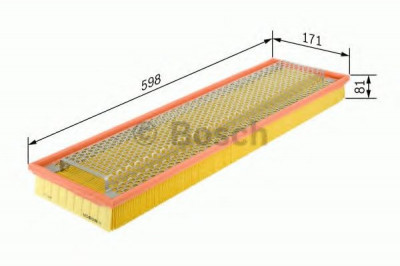 Filtru aer MERCEDES VARIO autobasculanta (1996 - 2016) BOSCH 1 457 433 626 foto