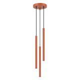 Lampă Suspendată Arche 3P Ocru Roșu
