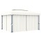 Gossi pavilion cu perdea, alb crem, 4 x 3 m, aluminiu