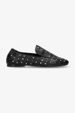 Mexx mocasini ROZY LEMON femei, culoarea negru, cu toc plat, MI001200851W