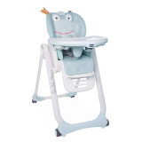 Chicco - Scaun de masa Polly 2 Start 4roti, Froggy, 6 luni+