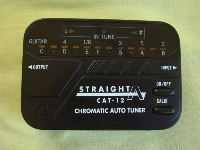 Tuner Cromatic Chitara Electrica - STRAIGHT CAT-12