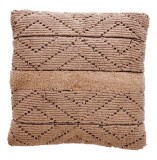 Cumpara ieftin Perna decorativa bumbac maro negru Peres 45 x 45 cm