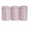 Set 3 recipiente metalice Classy Pink