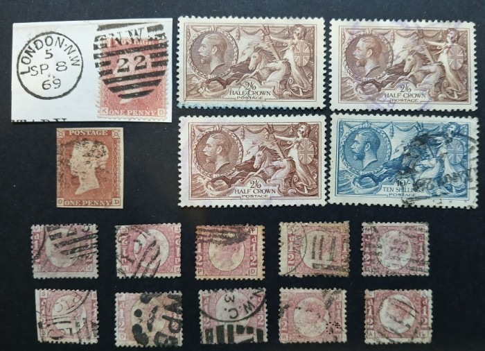 GB-ANGLIA-1886/90-lot clasic---stampilate-
