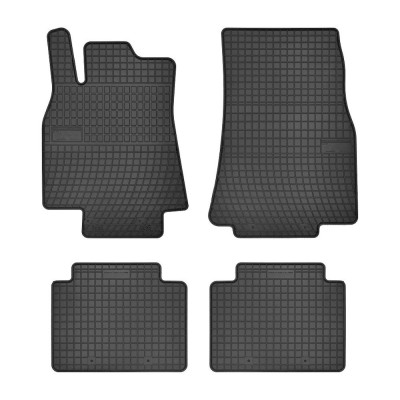 Set covorase auto din cauciuc Mercedes Clasa B T245 2005-2011, presuri BestAutoVest, negre, 4 buc. foto