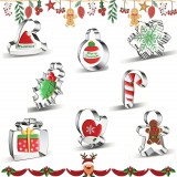 Set de 12 forme pentru prajituri Leofit, otel inoxidabil, argintiu