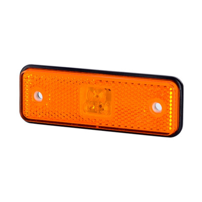 Lampa gabarit auto BestAutoVest 12/24V dreptunghiulara Portocaliu cu Leduri, 98x31x18mm, 1 buc. Kft Auto foto