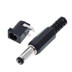 Pereche conectori DC-005, negru