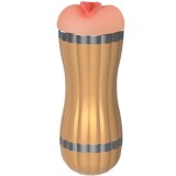 ARMONY - BEVIS DOUBLE MASTURBATOR VAGINA &amp; MOUTH GOLDEN, ARMONY FOR HIM