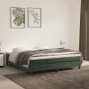 VidaXL Saltea de pat cu arcuri, verde &icirc;nchis, 160x220x20 cm, catifea 4016627