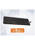 Keyboard Techmade Wireless Tm Bk268t Touchpad Black PC