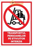 Indicatoare pentru transportul cu stivuitoare